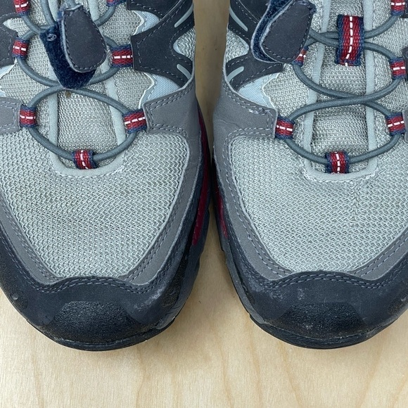 Abeo Smart 3770 Bungee Trail Hiking Shoes Gray/Black/Red Size 10 - Picture 4 of 10
